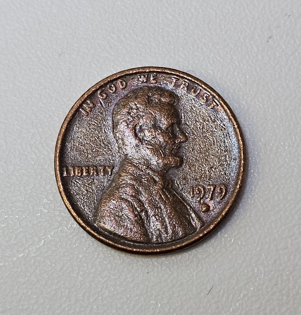 1979 D One Cent / Penny - *RARE* Filled D